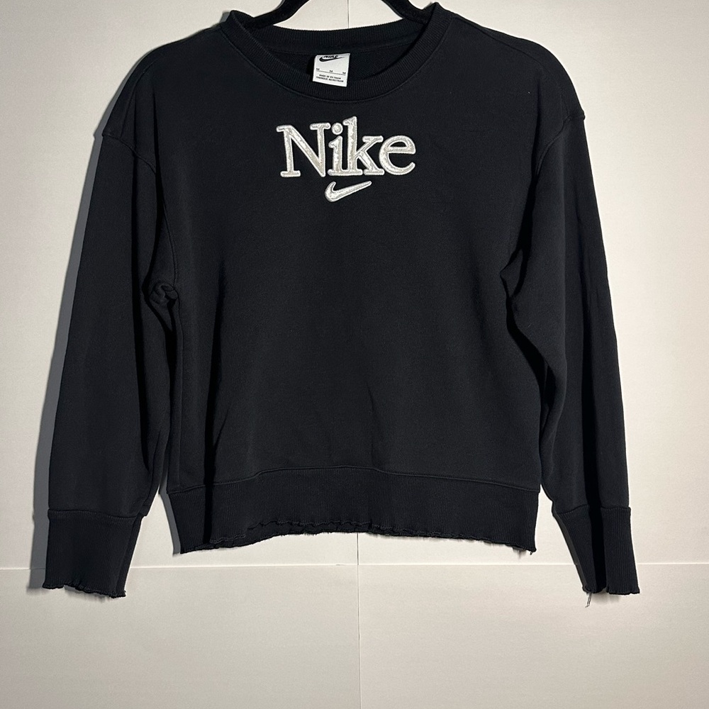 Nike Charcoal Sweatshirt with White Logo